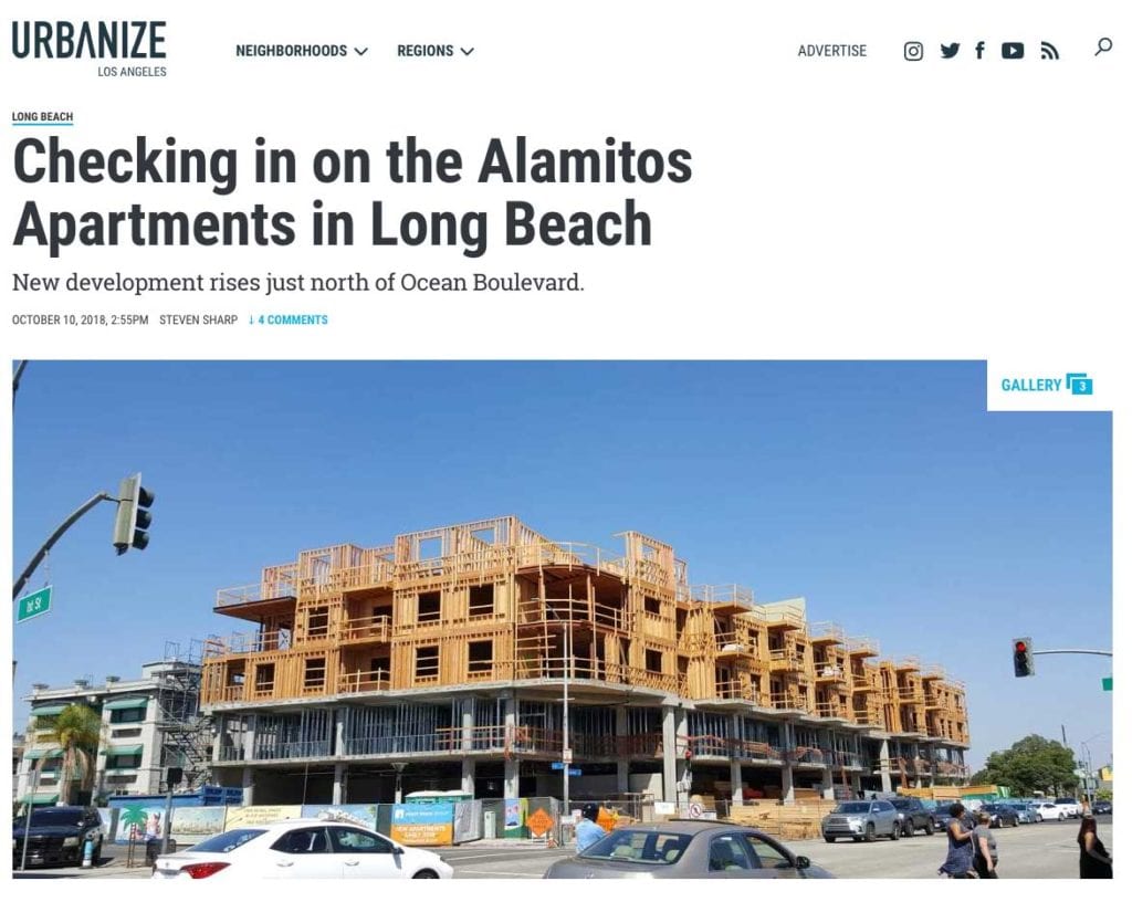 Parisi Selected for Interior Design - The Alamitos Apartments in Long Beach