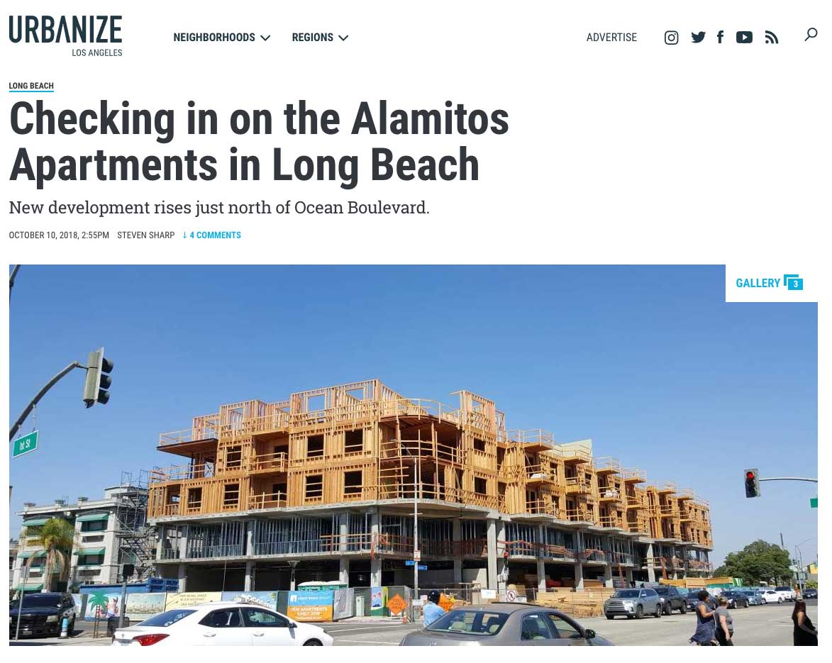 Parisi Selected for Interior Design – The Alamitos Apartments in Long Beach