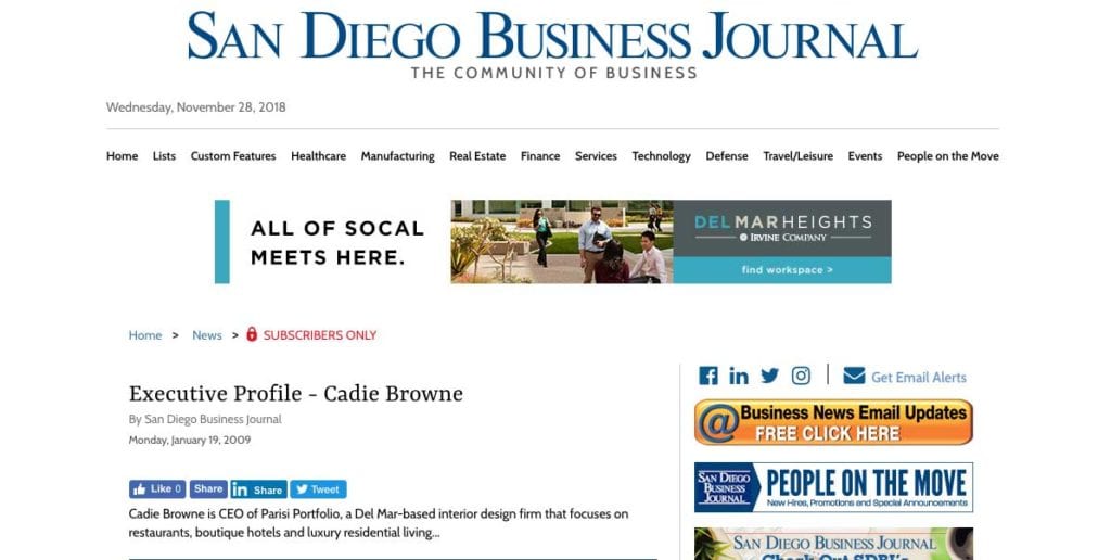 Cadie Browne - Executive Profile - San Diego Business Journal